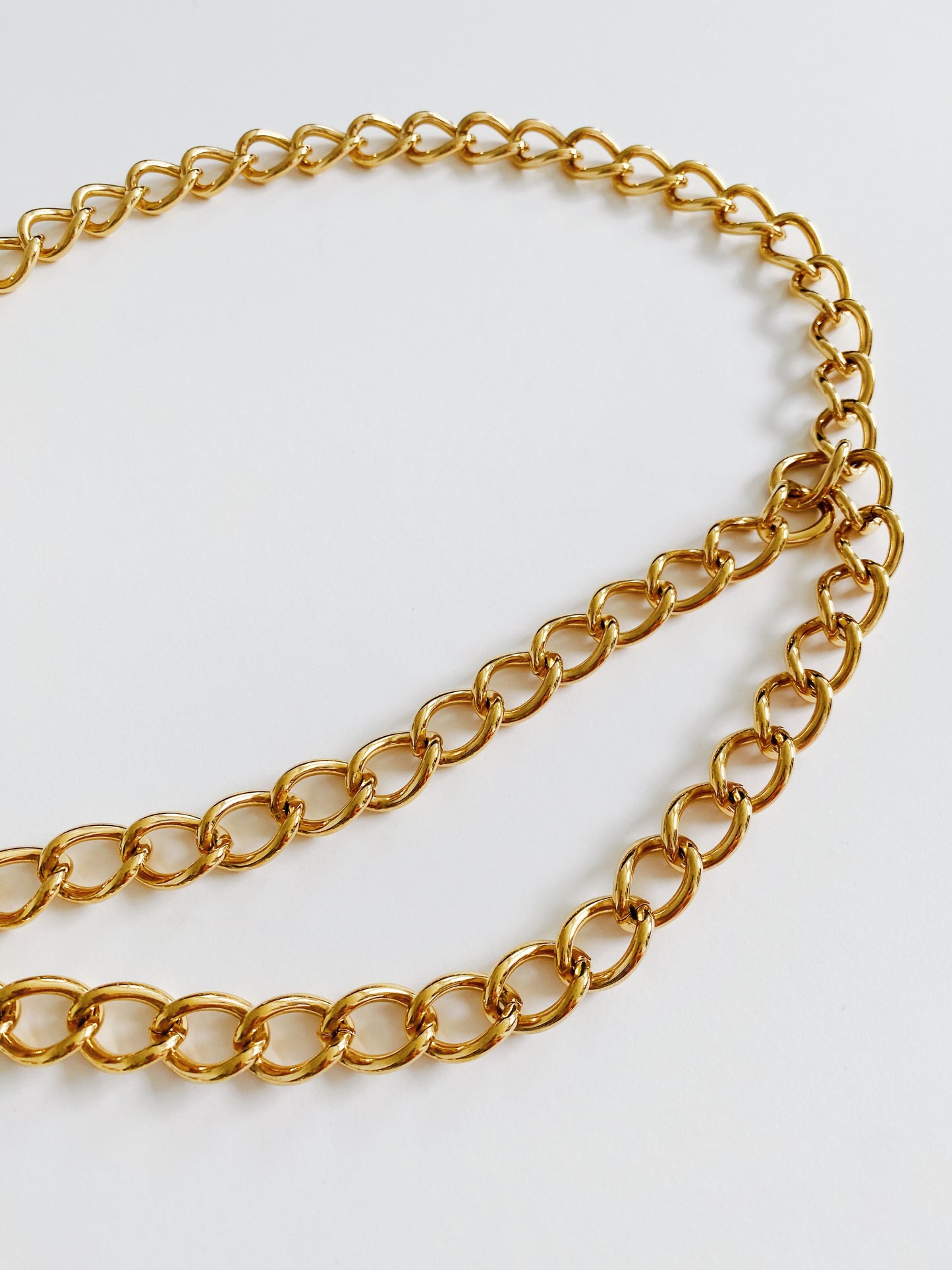 Vintage St. John Sailboat Double Chain Belt – 24K Gold-Plated