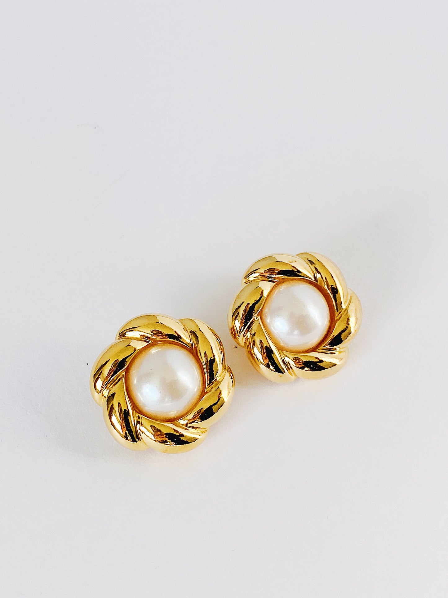 Vintage Avon Faux Pearl Clip-On Earrings