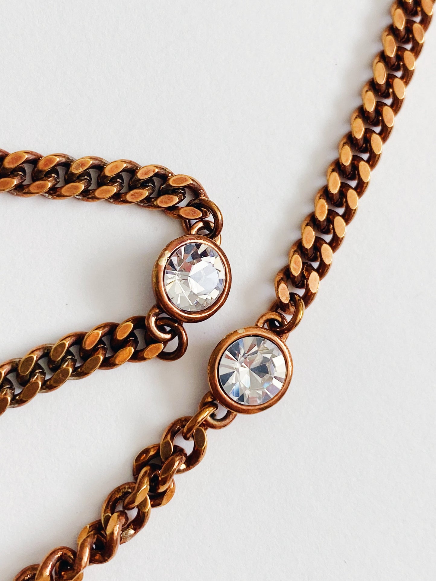 Givenchy Bronze Crystal Necklace