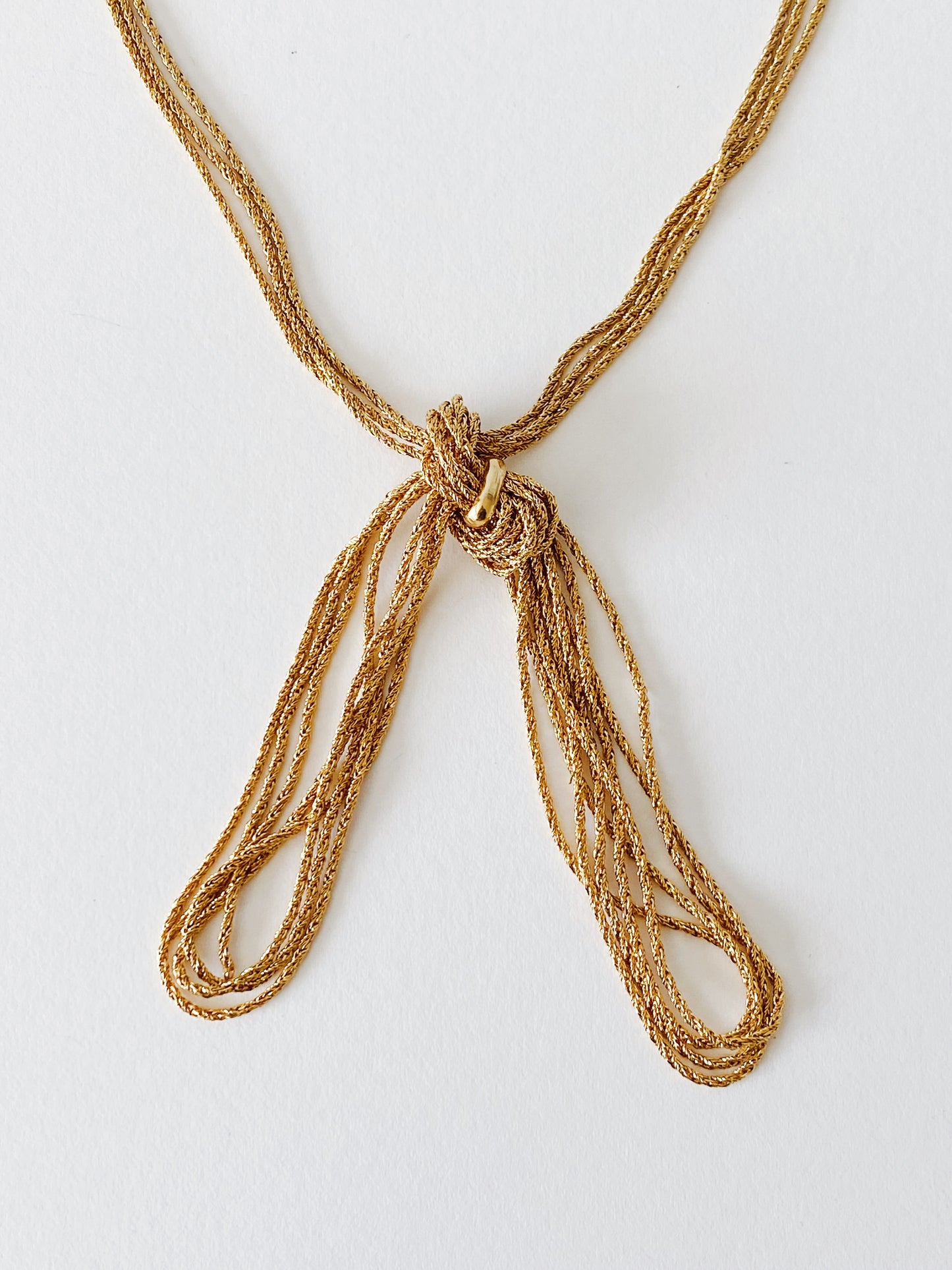 Vintage Napier Mesh Knot Necklace
