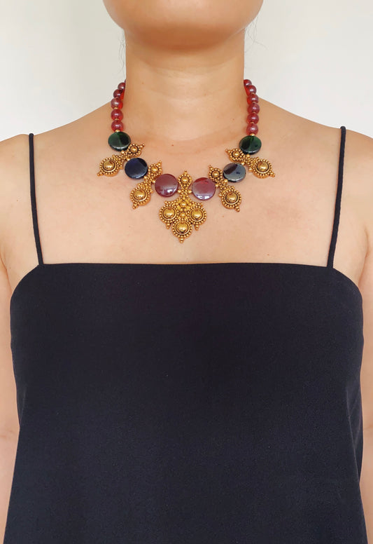 Vintage José & Maria Barrera for Avon Adriatic Bib Necklace