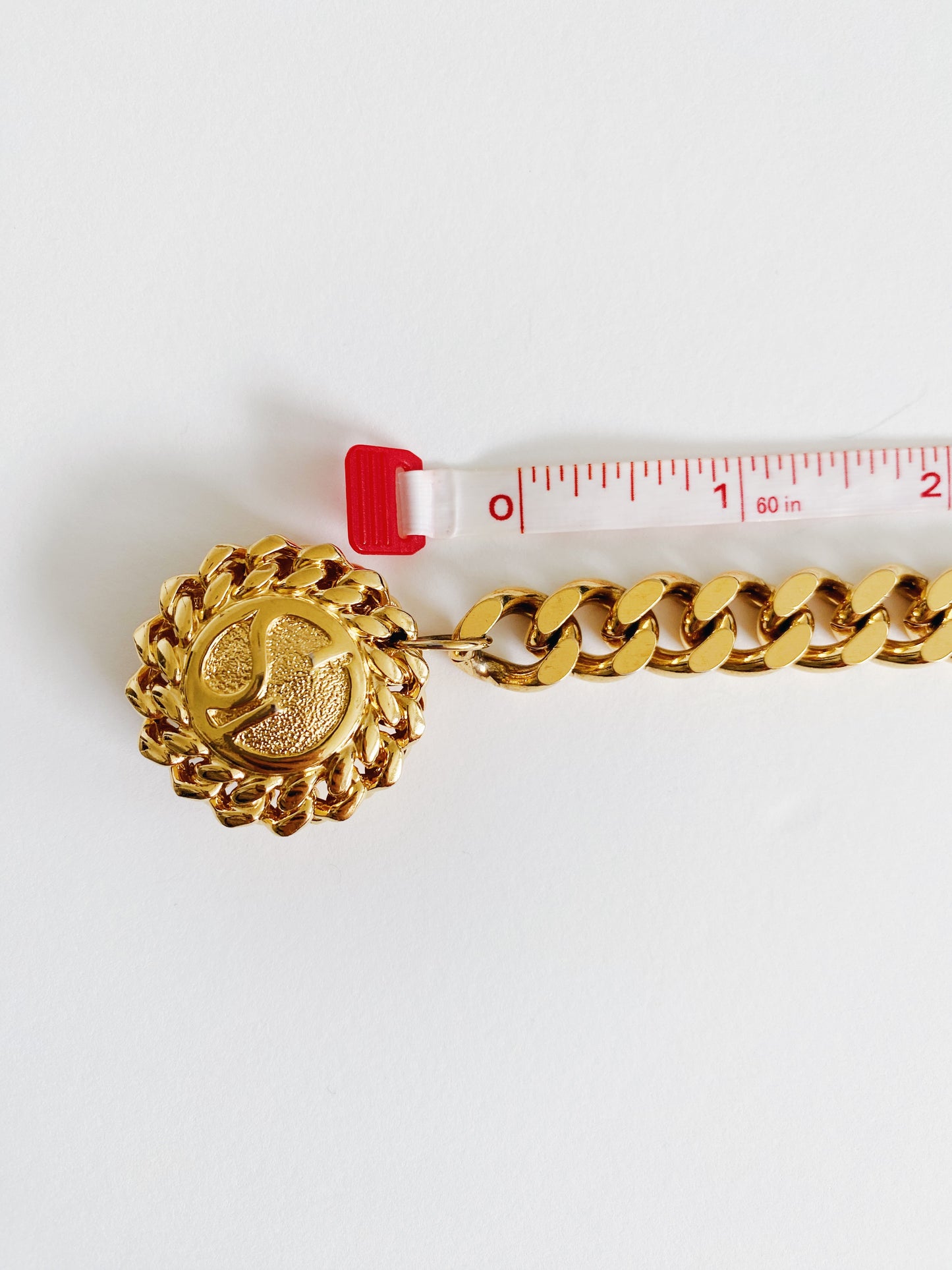 Vintage St. John Logo Triple Chain Belt – 24K Gold-Plated