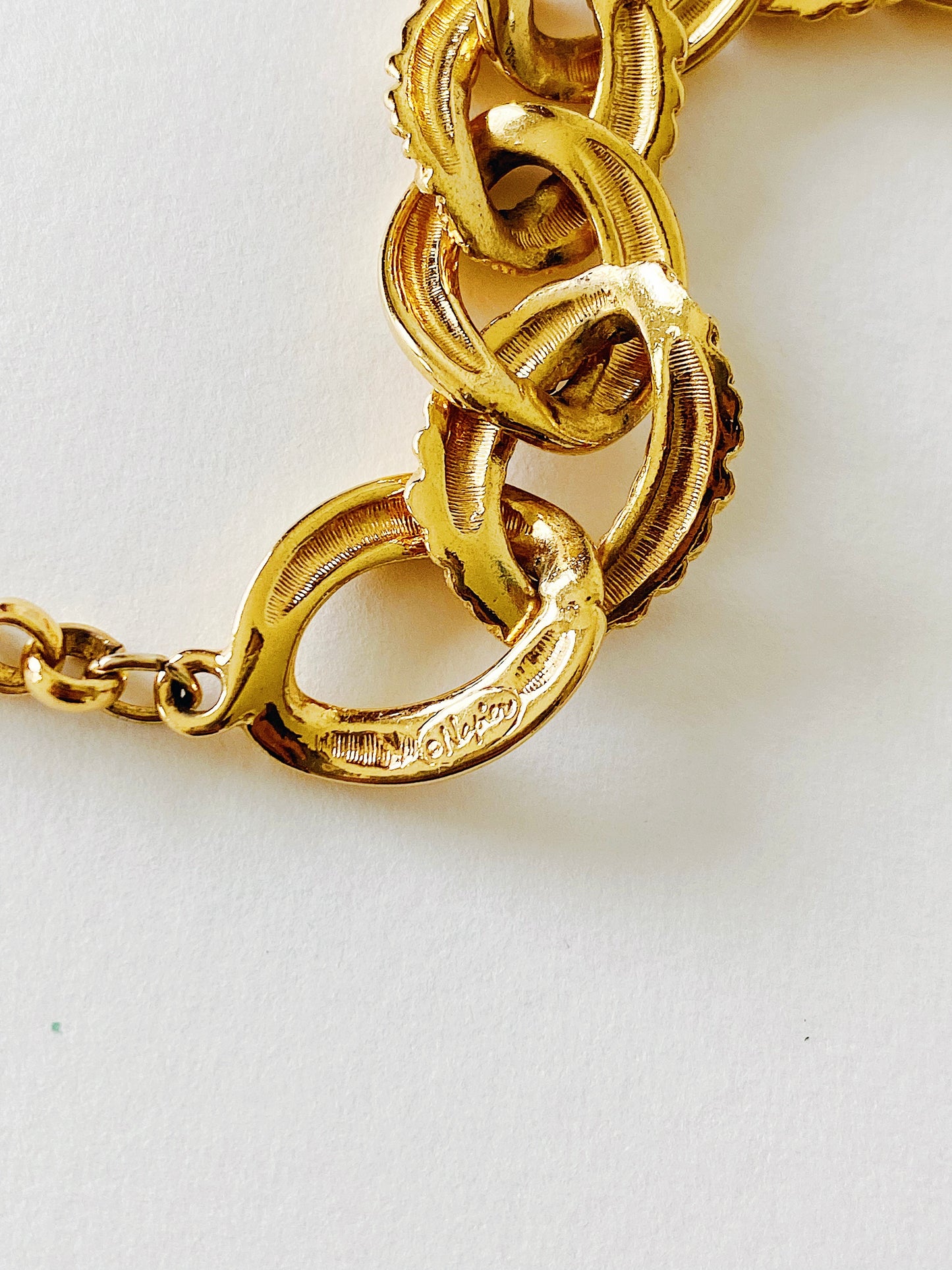 Vintage Napier Love Knot Chain Necklace