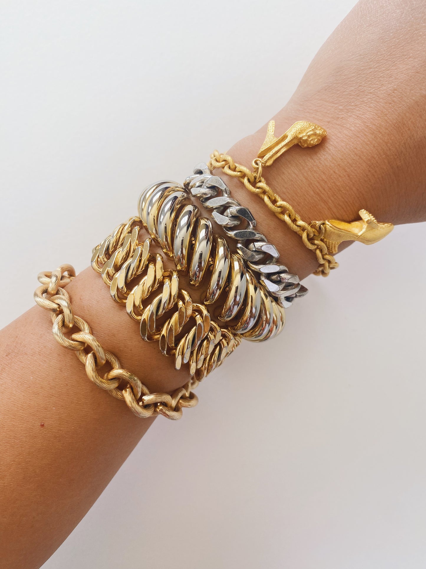 Vintage Napier Chunky Chain Link Bracelet
