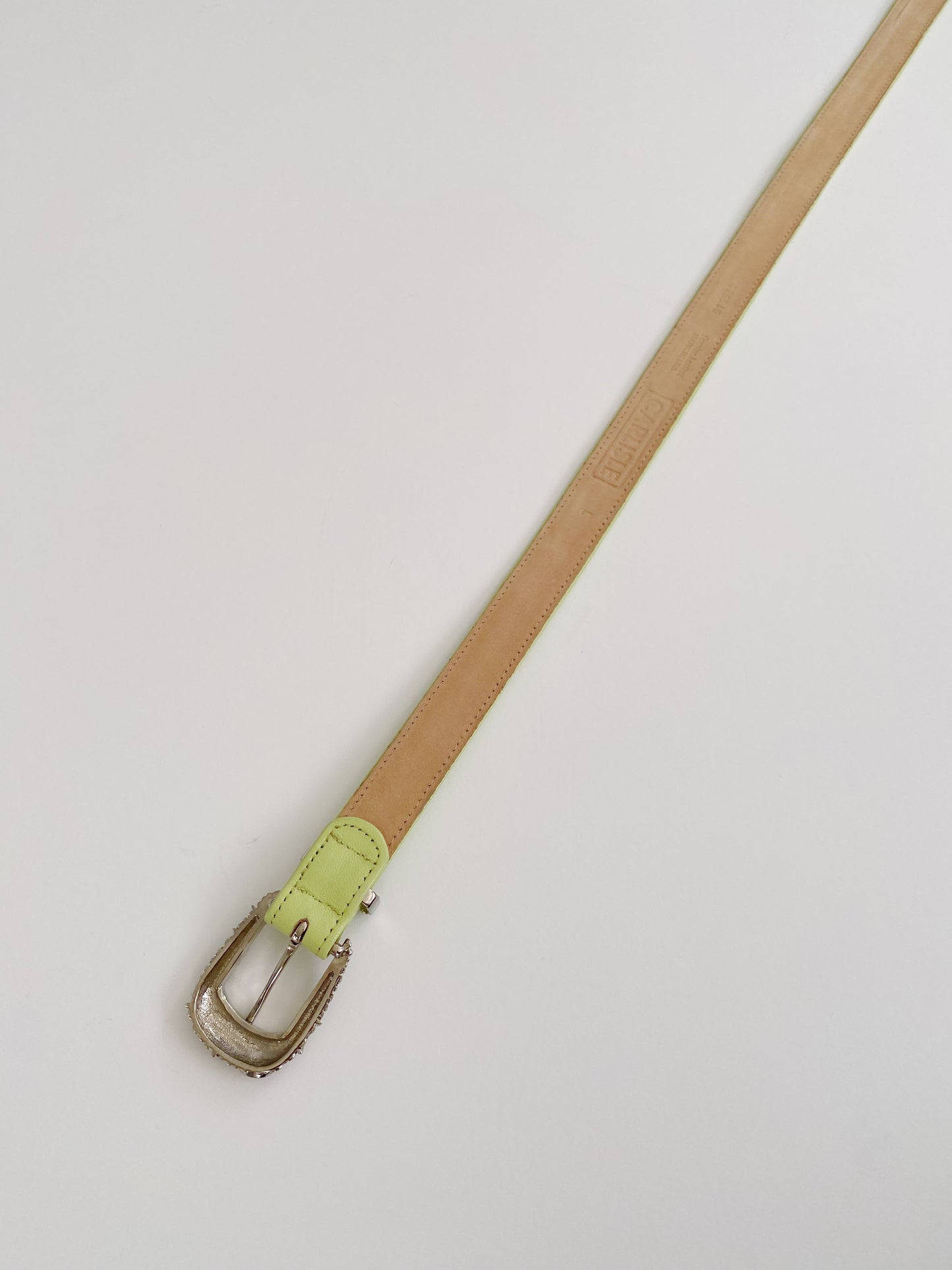 Vintage Carlisle Lime Green Western Belt