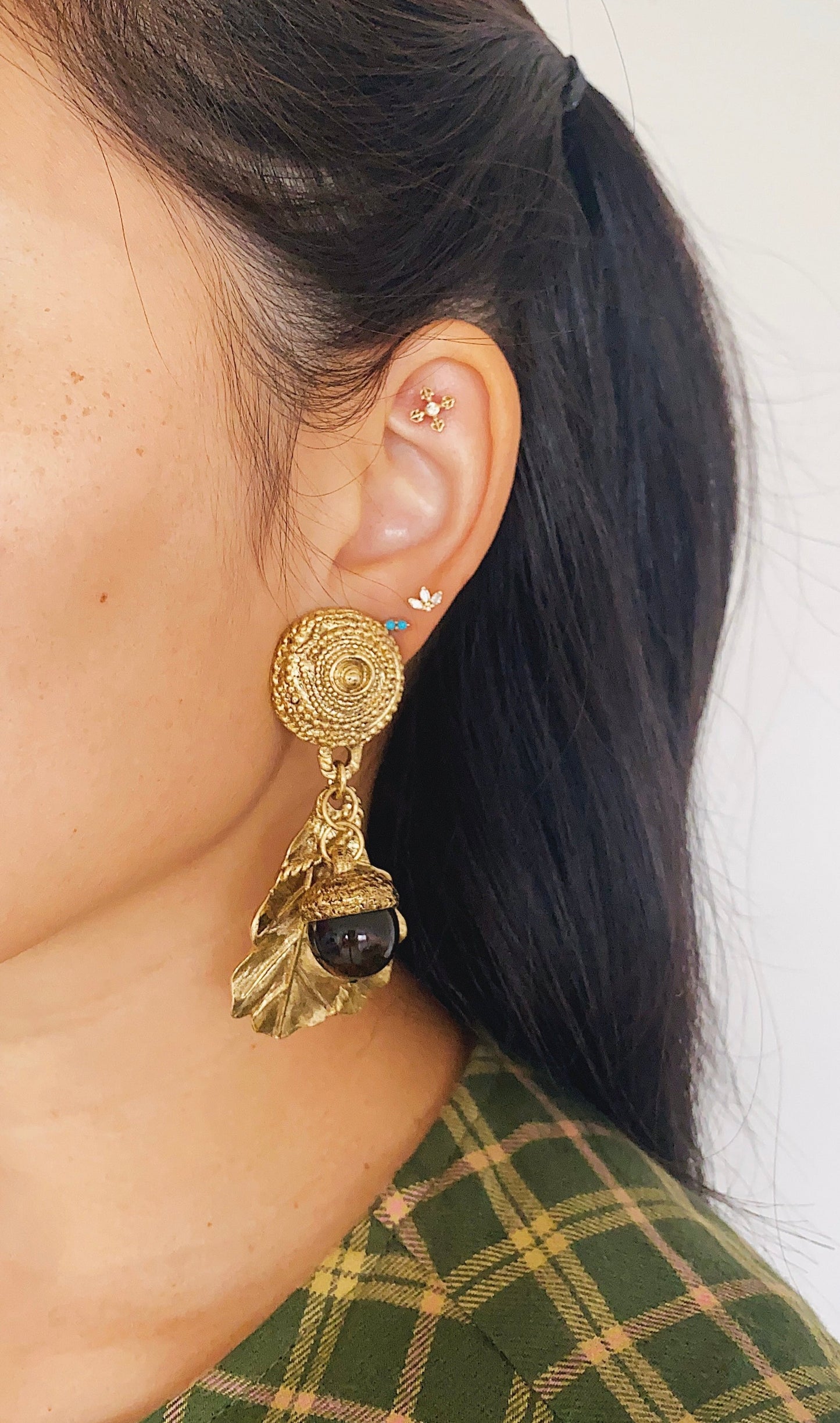 Vintage Acorn Earrings