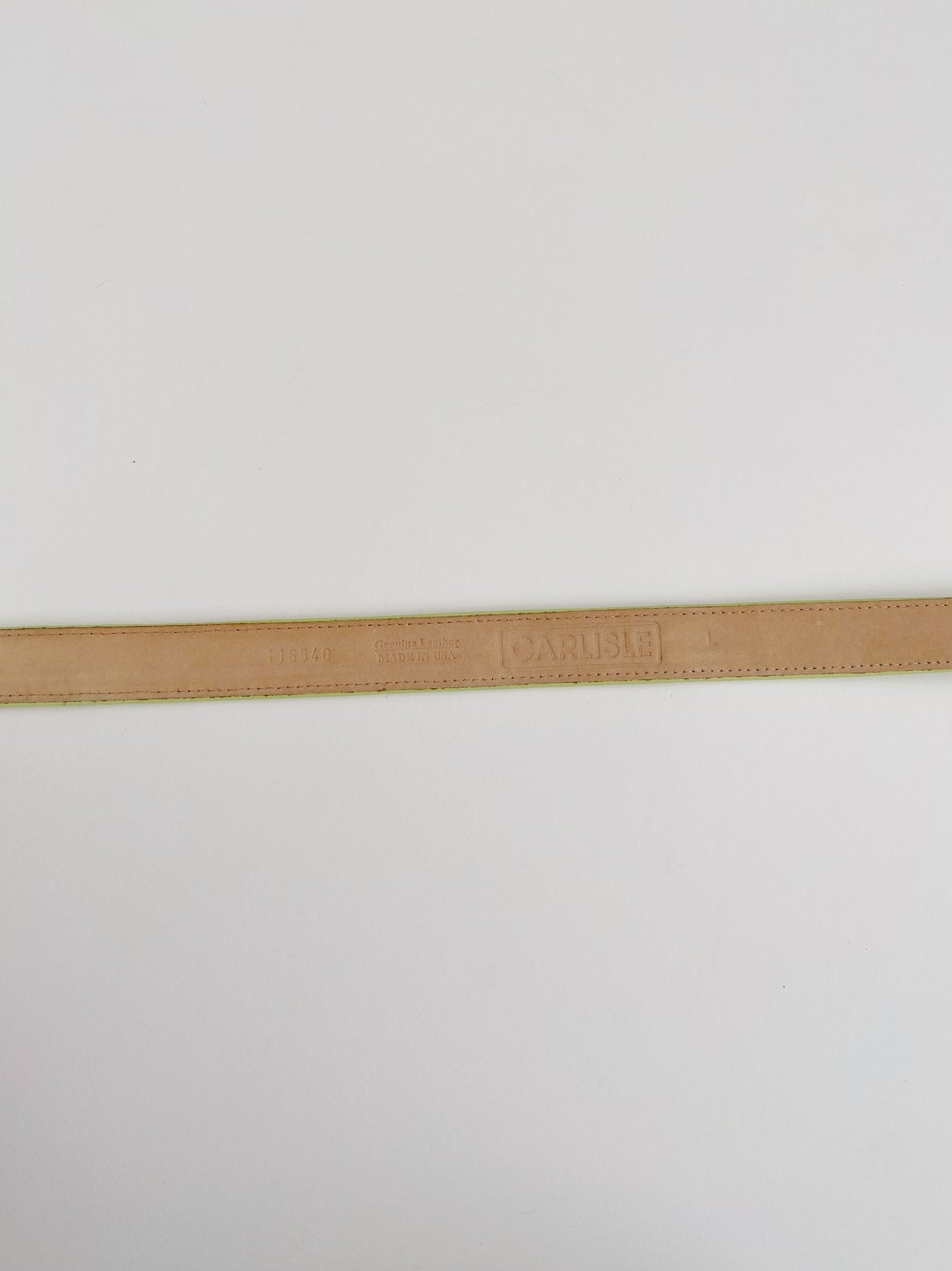 Vintage Carlisle Lime Green Western Belt