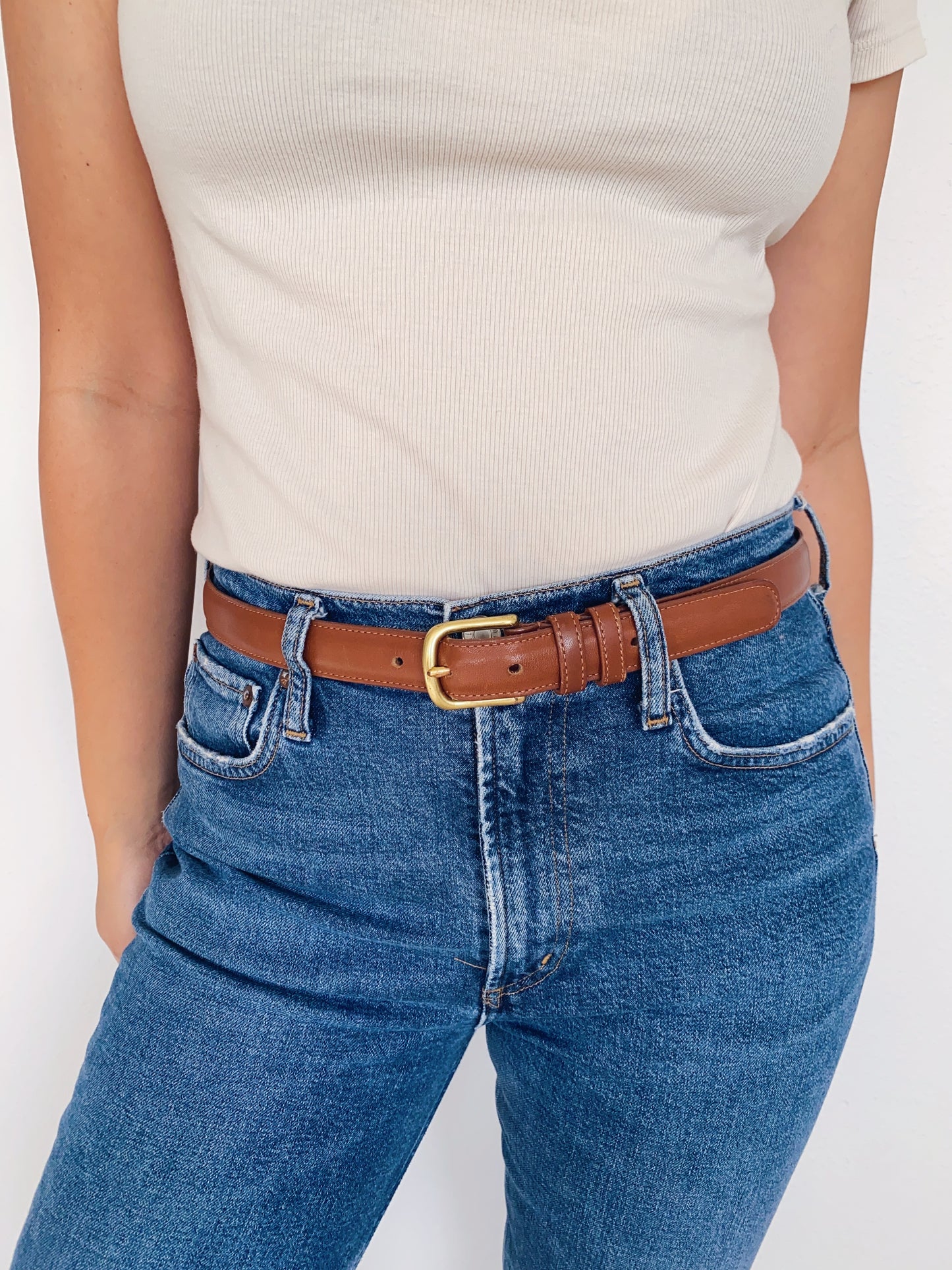 Vintage Coach British Tan Belt