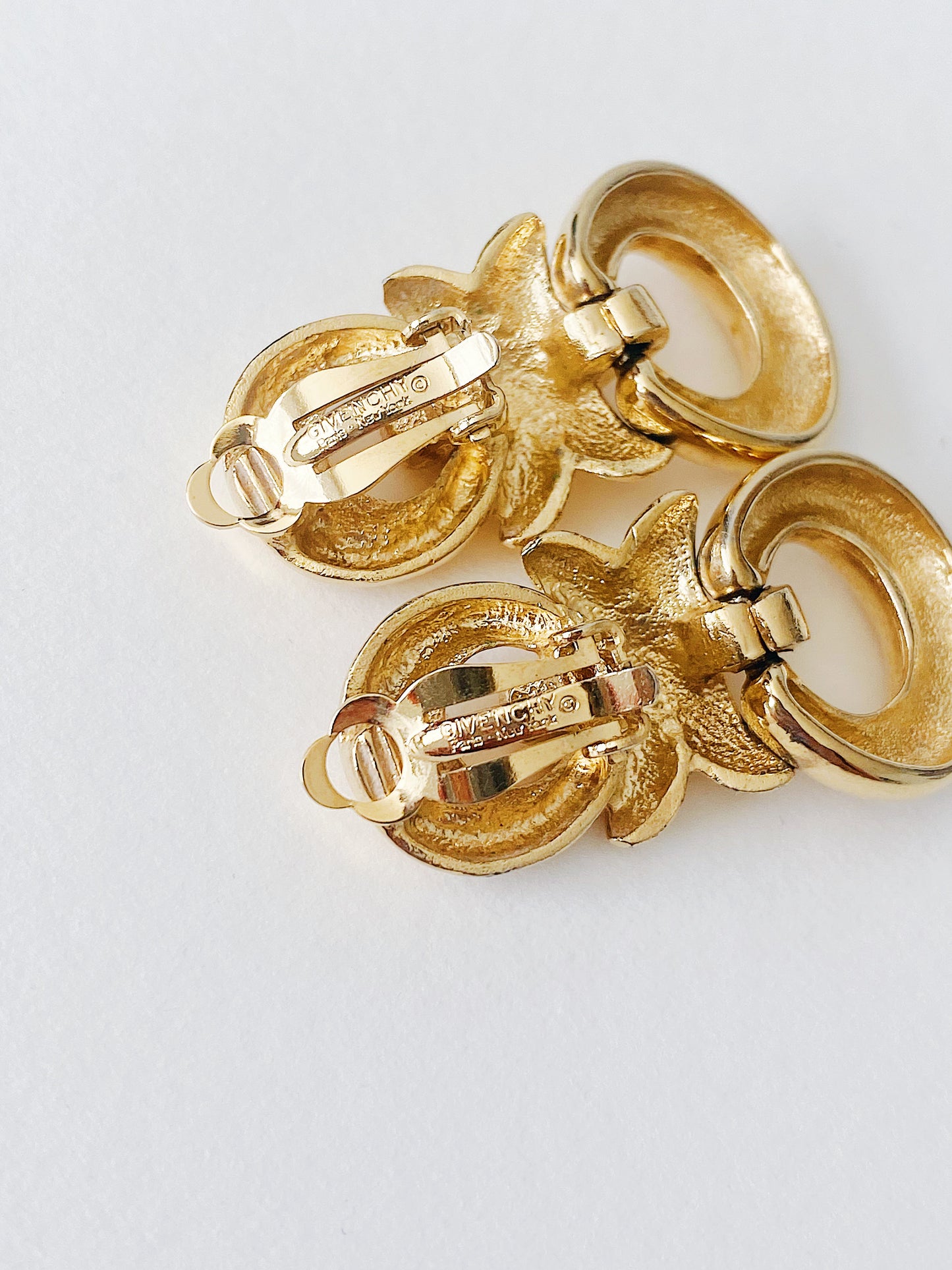 Vintage Givenchy Double Door Knocker Earrings