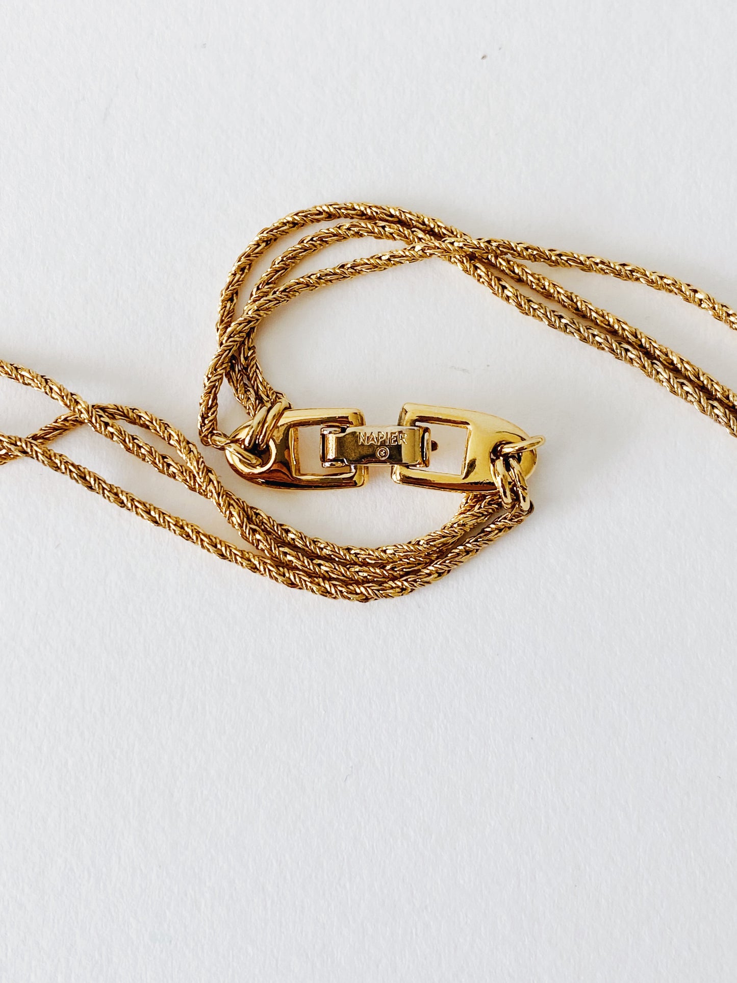Vintage Napier Mesh Knot Necklace
