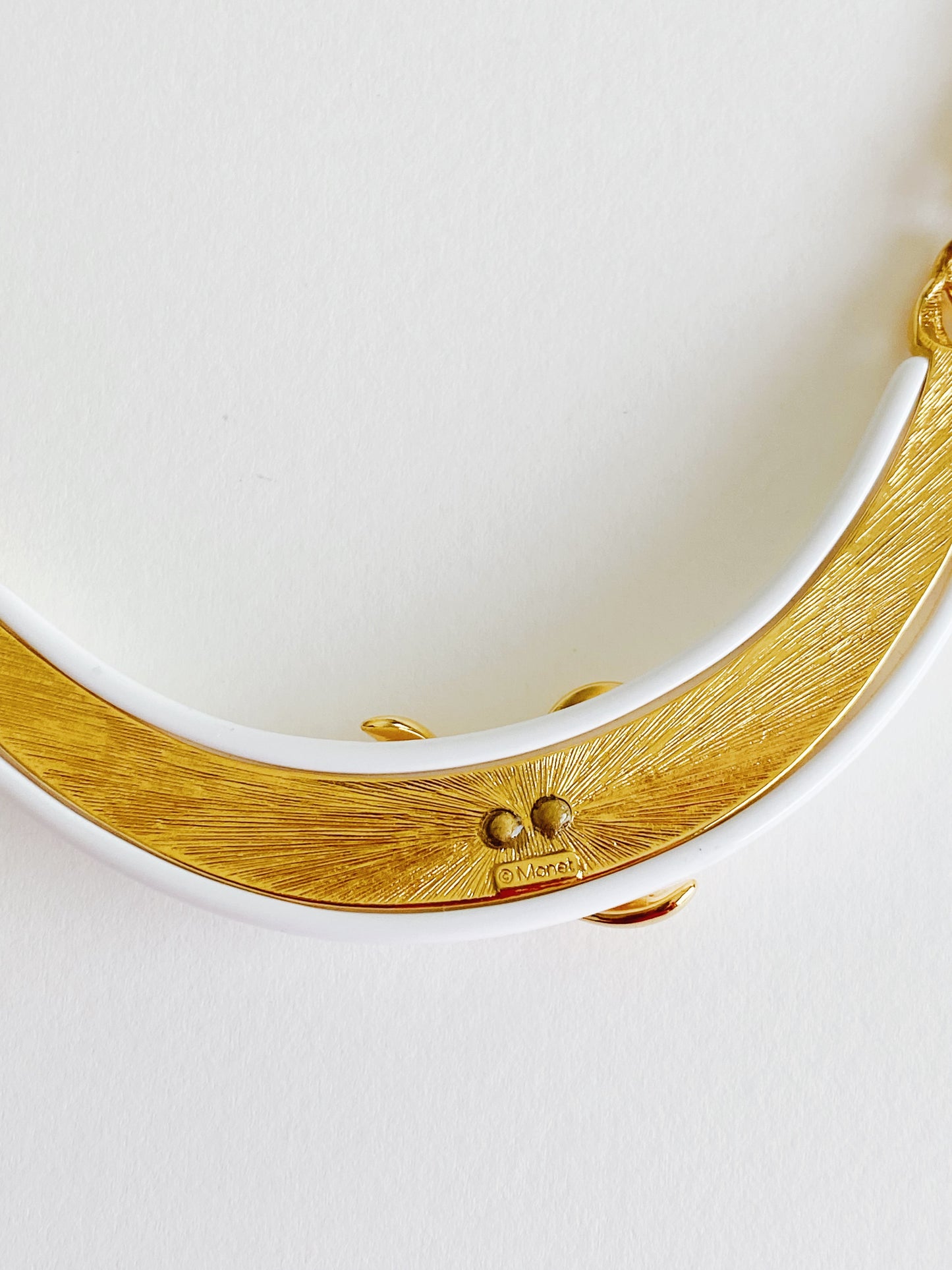 Vintage Monet Lucite Collar Necklace