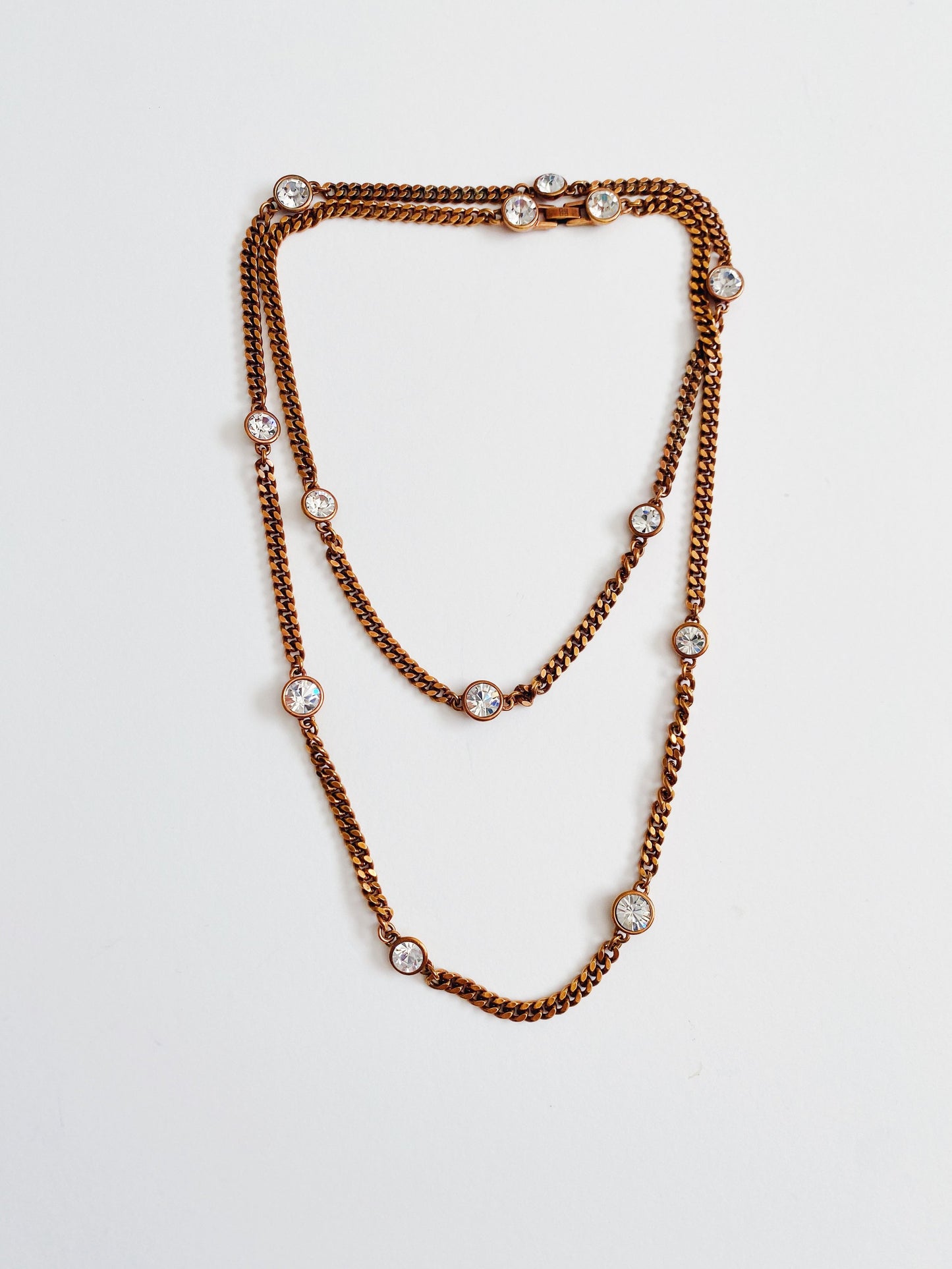 Givenchy Bronze Crystal Necklace