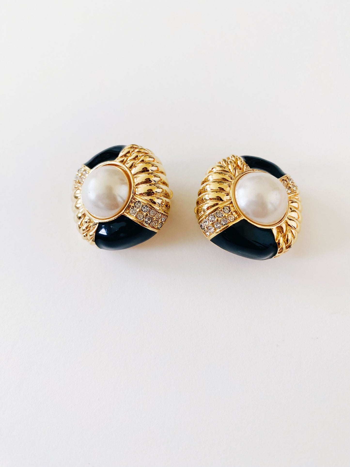 Vintage Swarovski Pearl Earrings