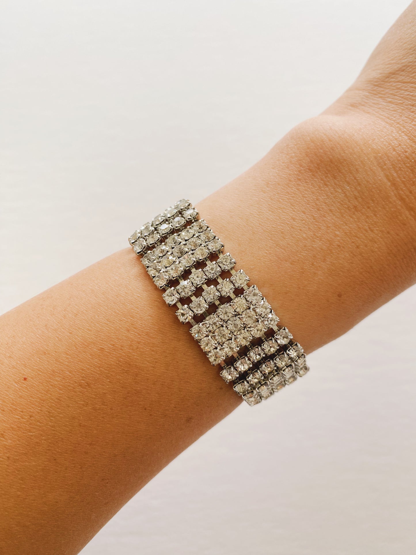 Vintage Panel Rhinestone Bracelet