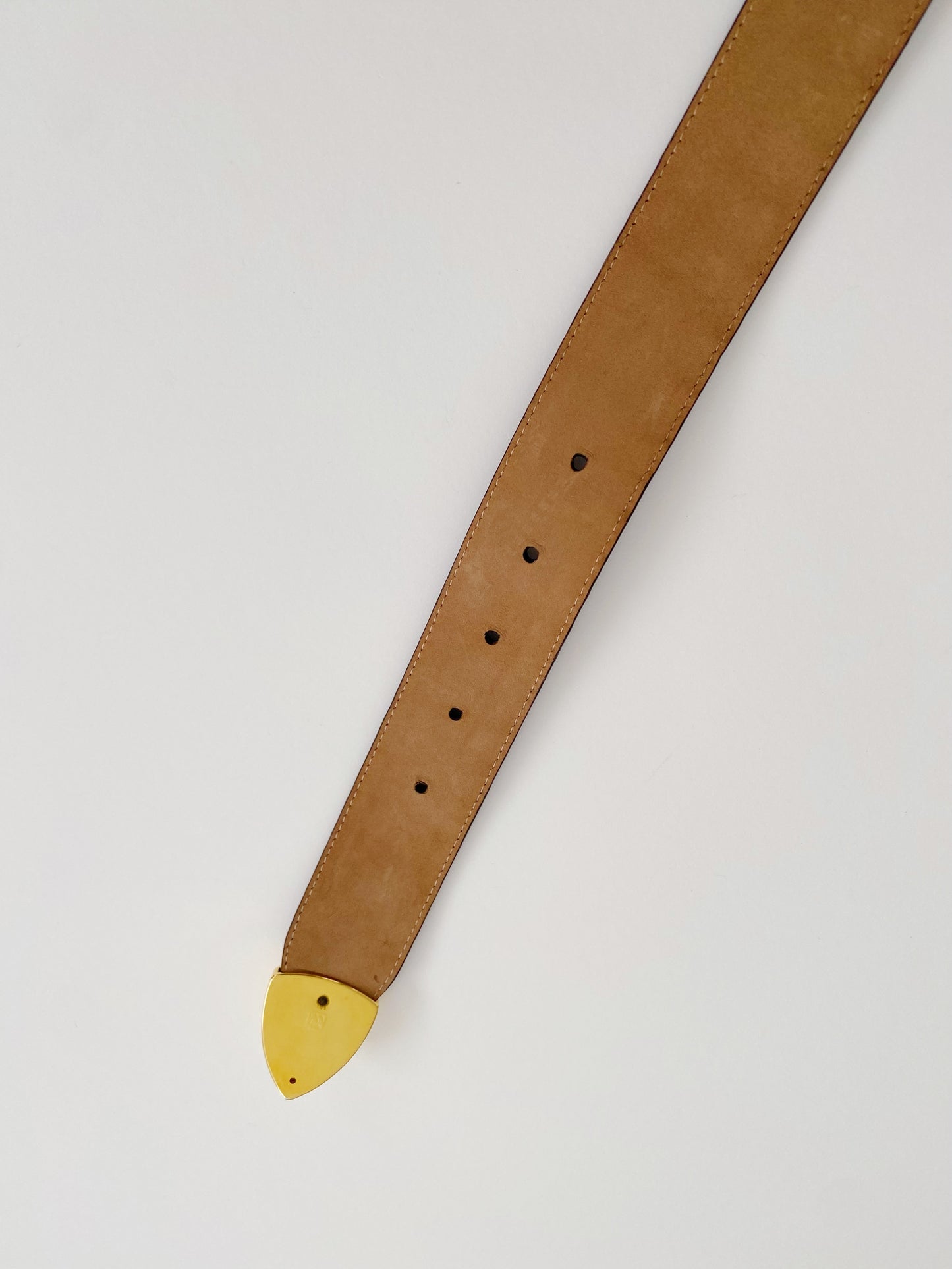 Vintage Carlisle Alligator Embossed Leather Belt