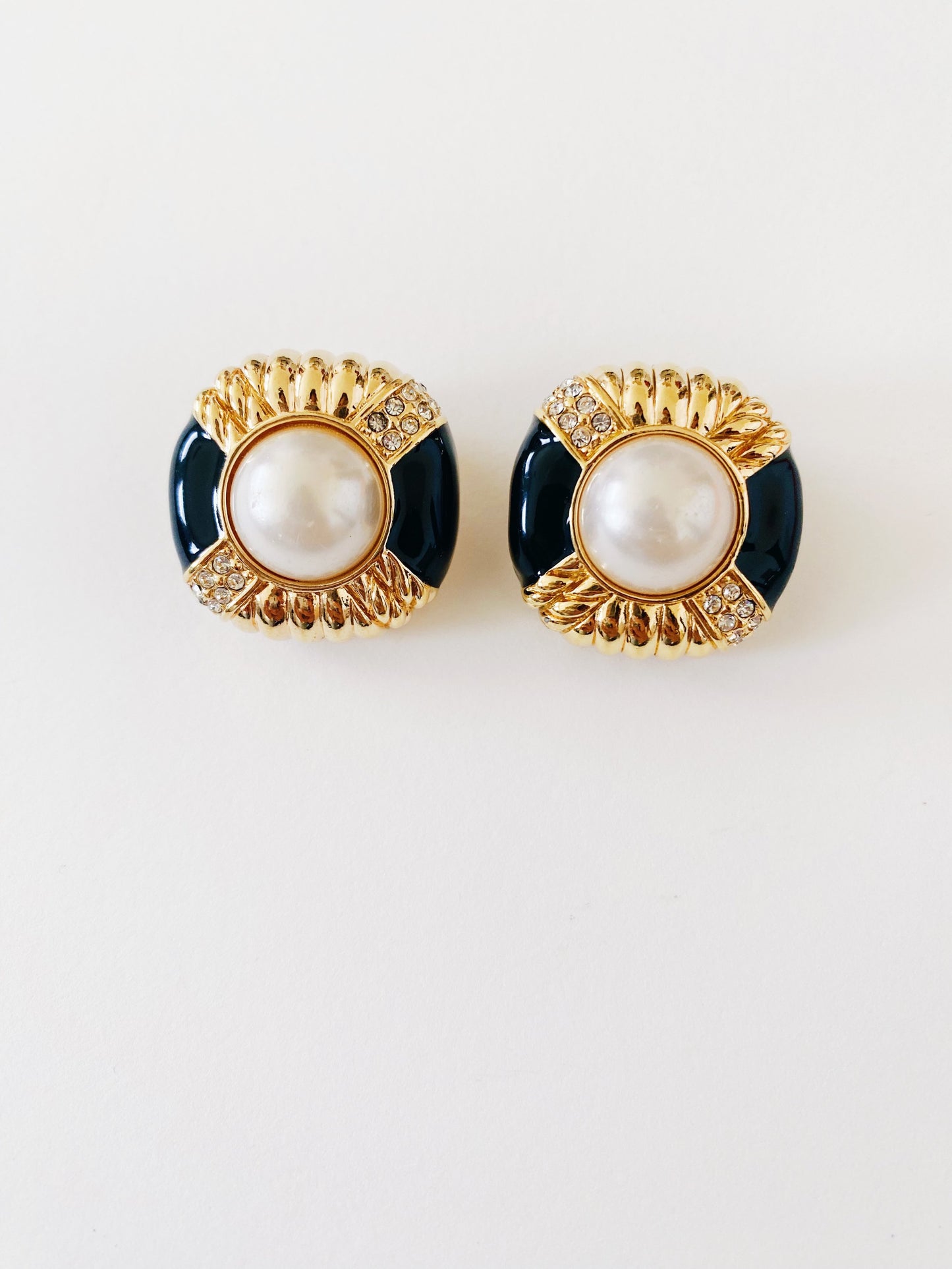 Vintage Swarovski Pearl Earrings