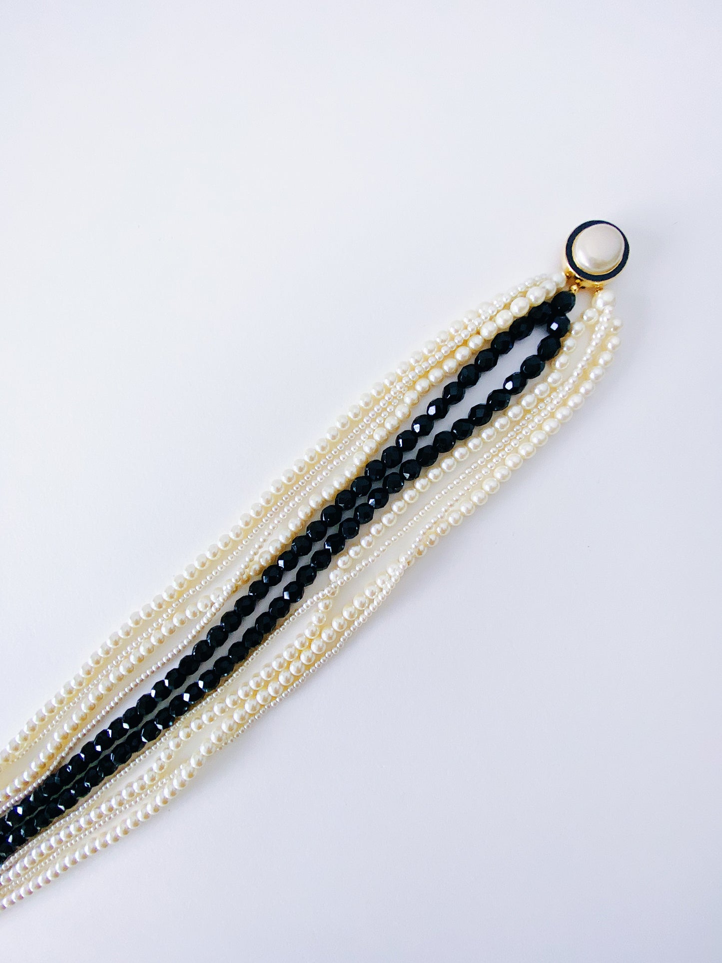Vintage CAROLEE 10-Strand Faux Pearl Necklace