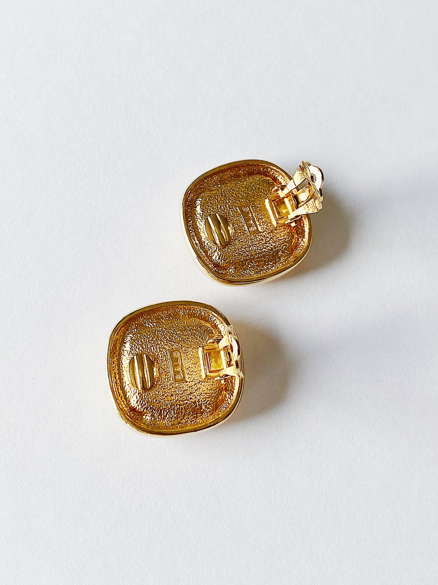 Vintage Swarovski Cushion-Cut Crystal Clip Earrings