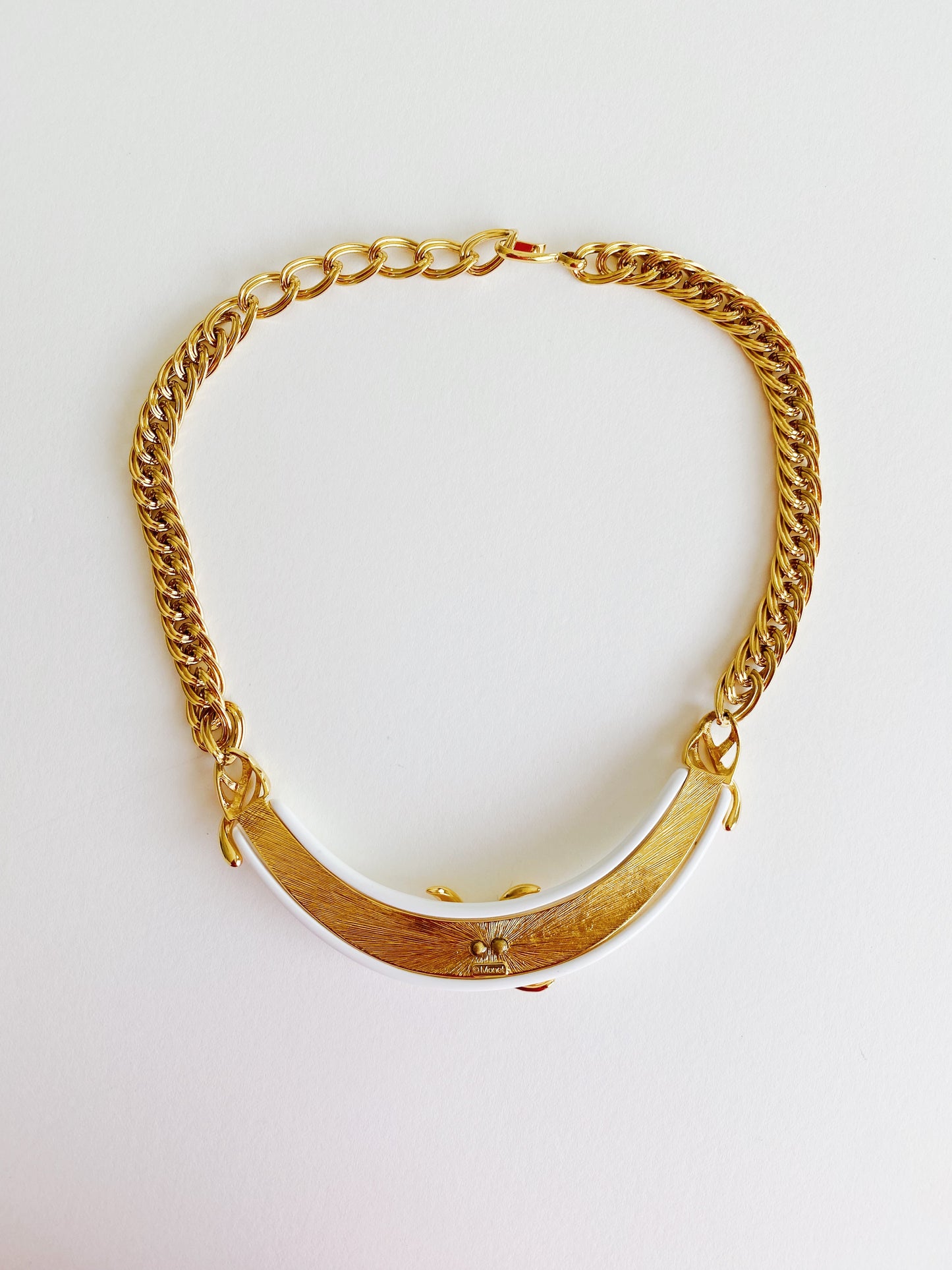 Vintage Monet Lucite Collar Necklace