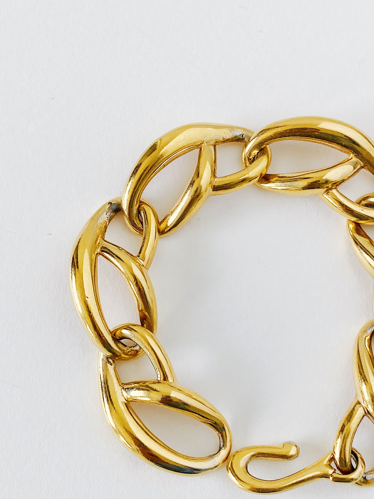 Vintage Givenchy Gold Plated Link Bracelet