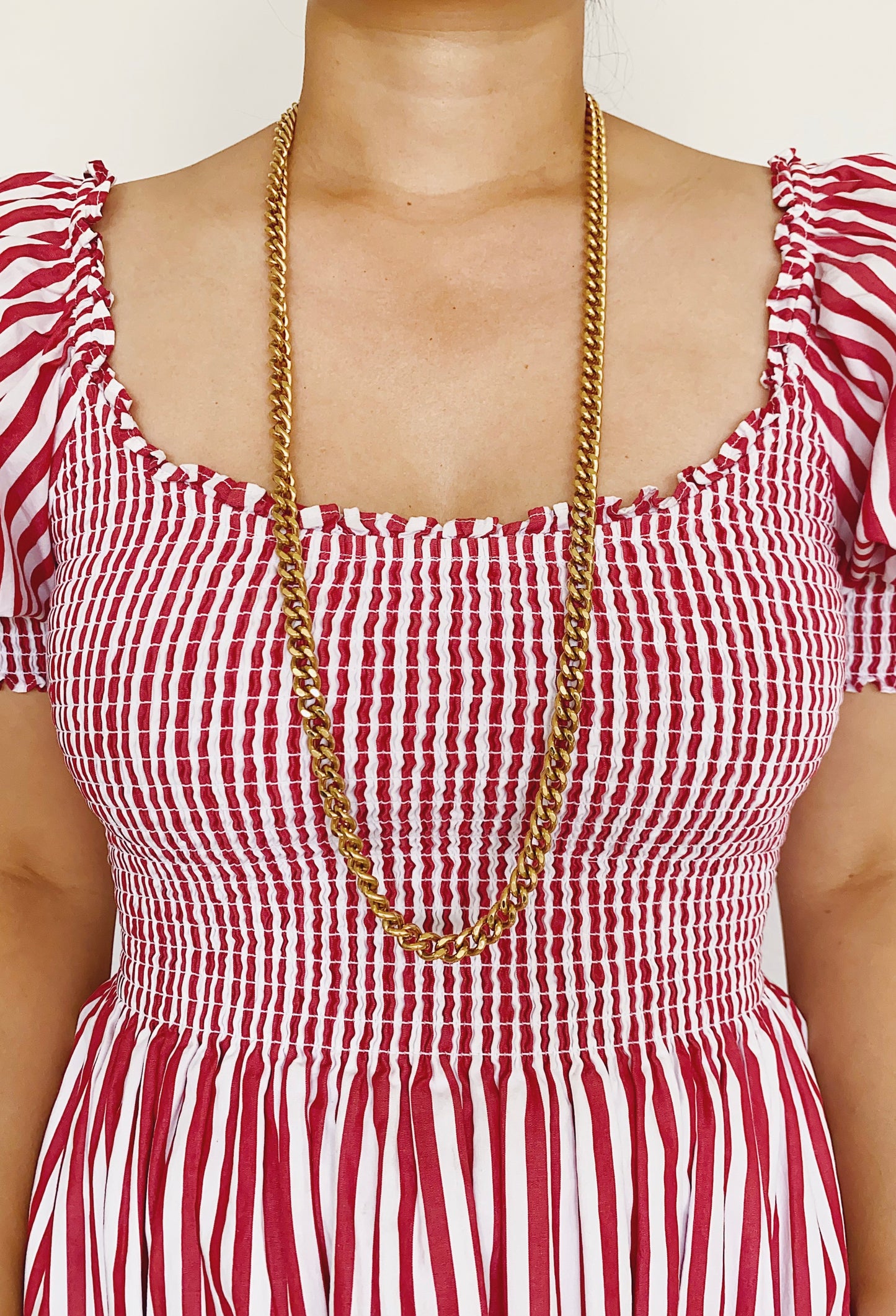 Vintage Kenneth Jay Lane Cuban Link Chain Necklace