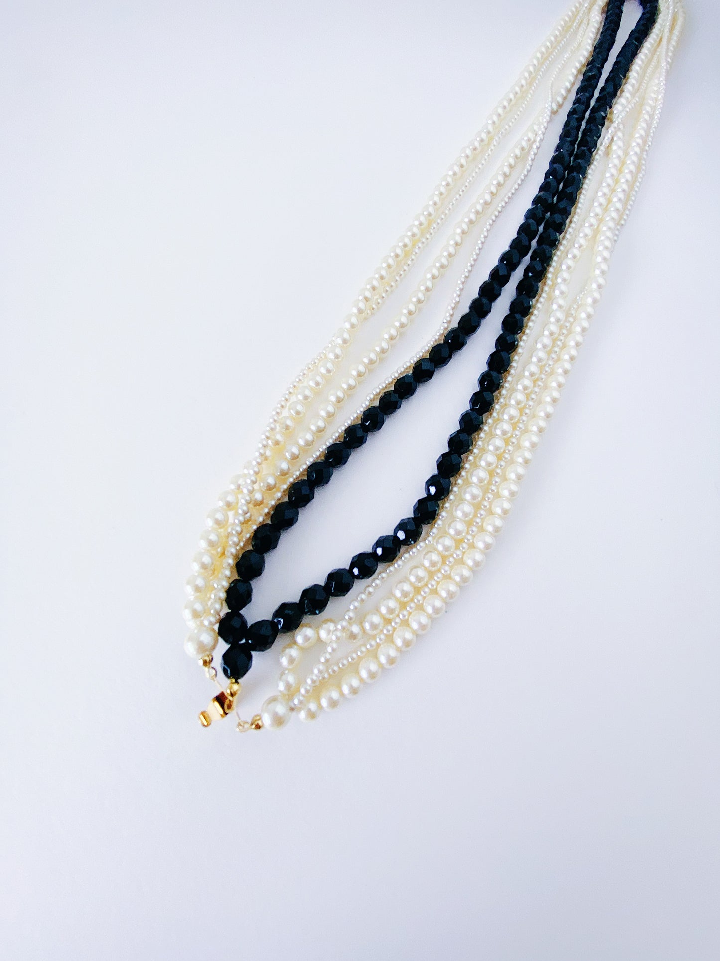 Vintage CAROLEE 10-Strand Faux Pearl Necklace