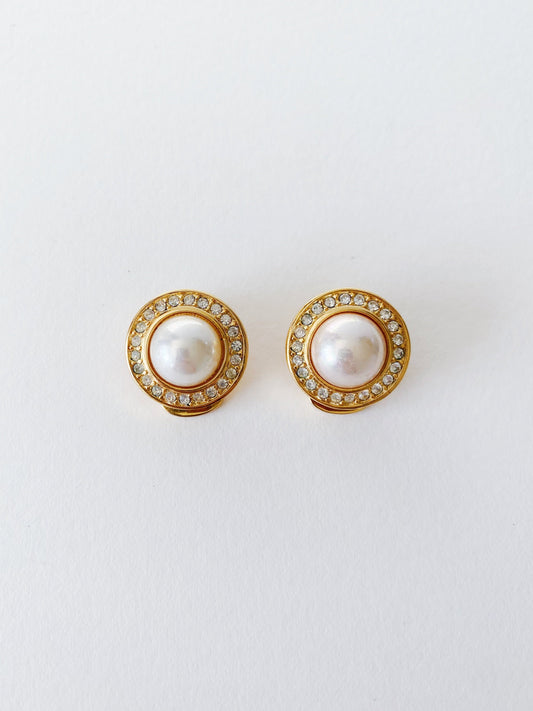 Vintage Dior Pearl Earrings