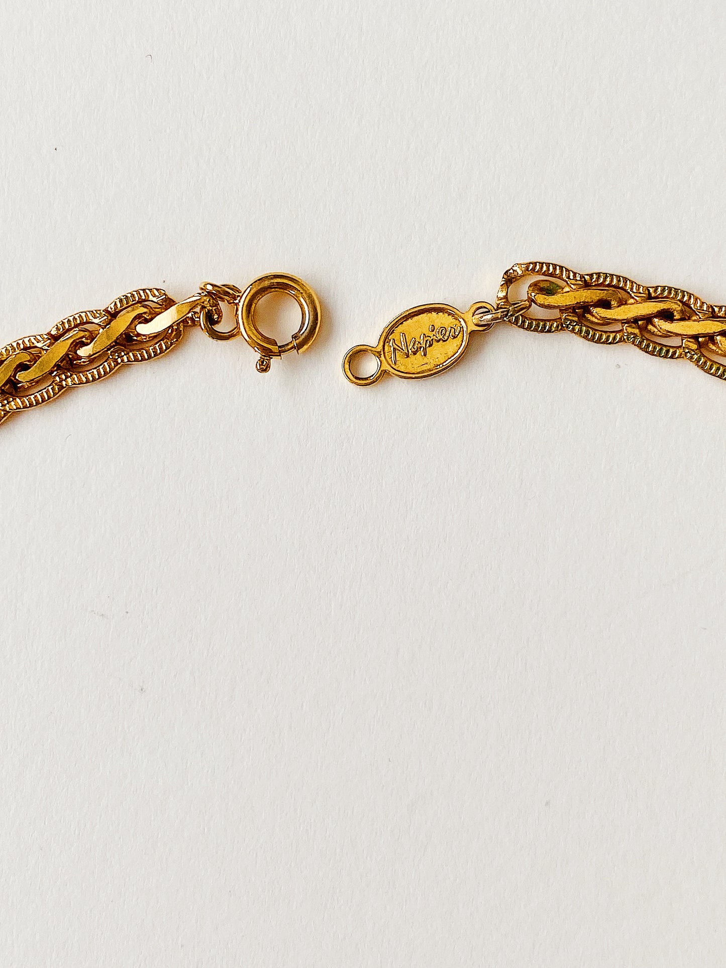 Vintage Napier Woven Chain Necklace