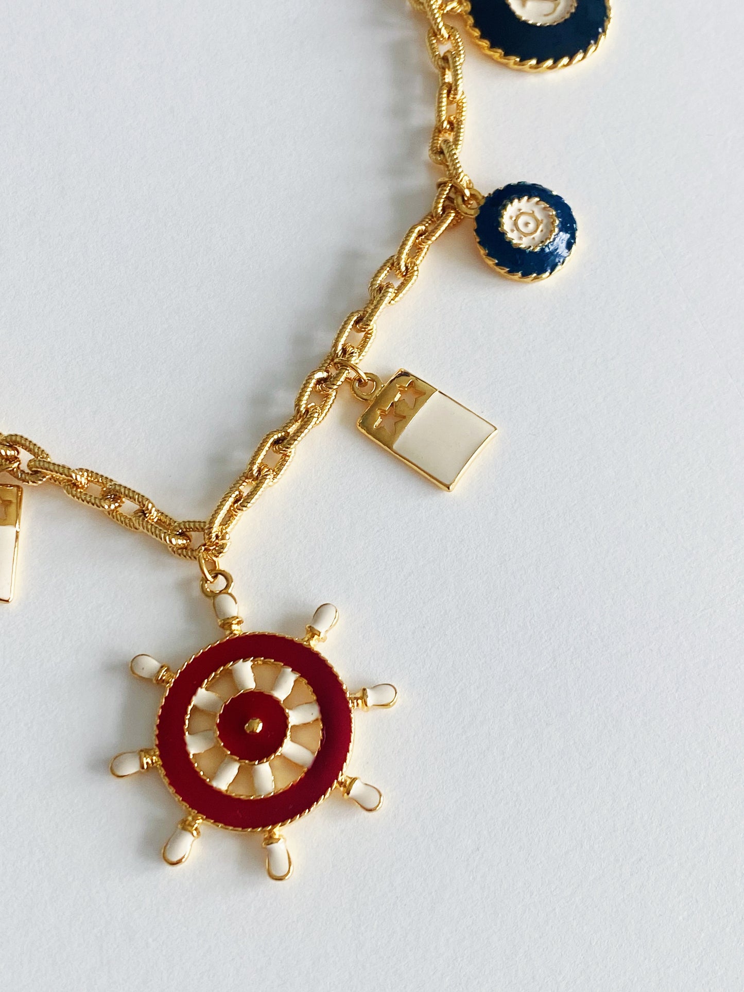Vintage Nautical Charm Necklace