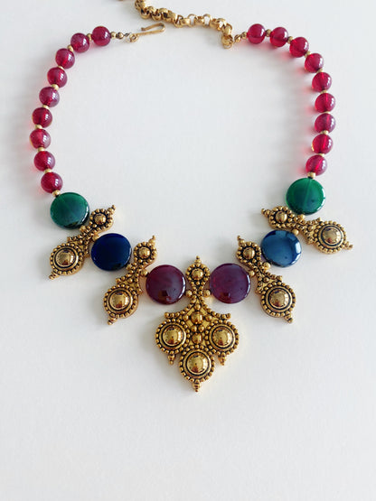 Vintage José & Maria Barrera for Avon Adriatic Bib Necklace