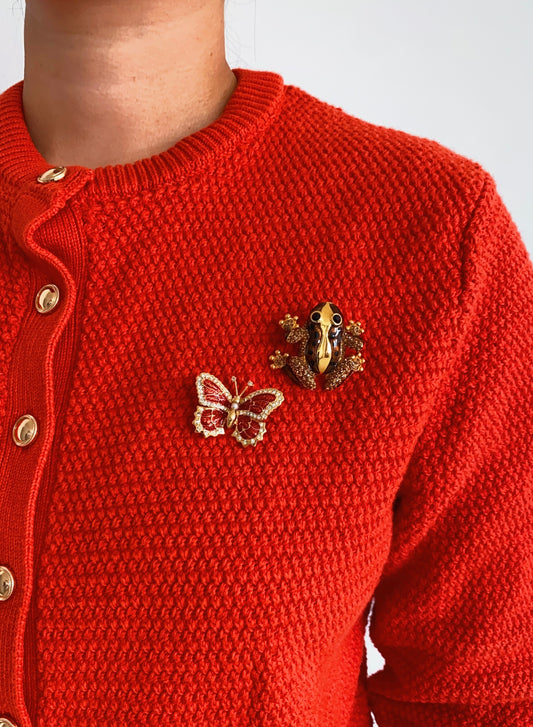 Vintage St. John Butterfly Brooch