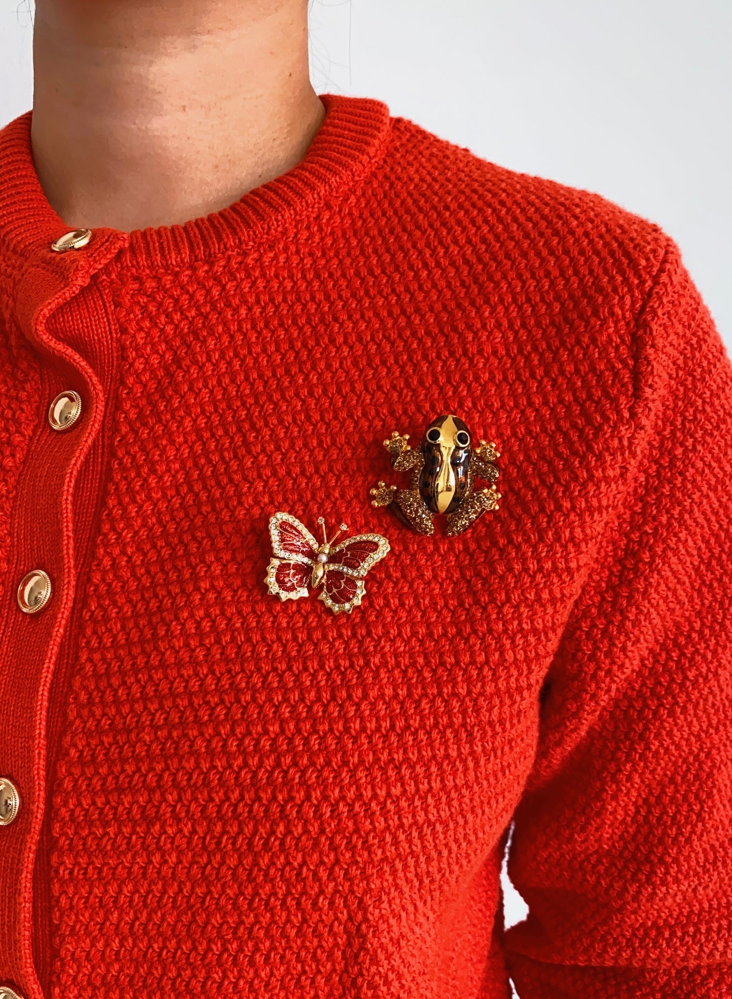 Vintage St. John Frog Brooch