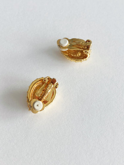 Vintage Swarovski Teardrop Crystal Clip-On Earrings