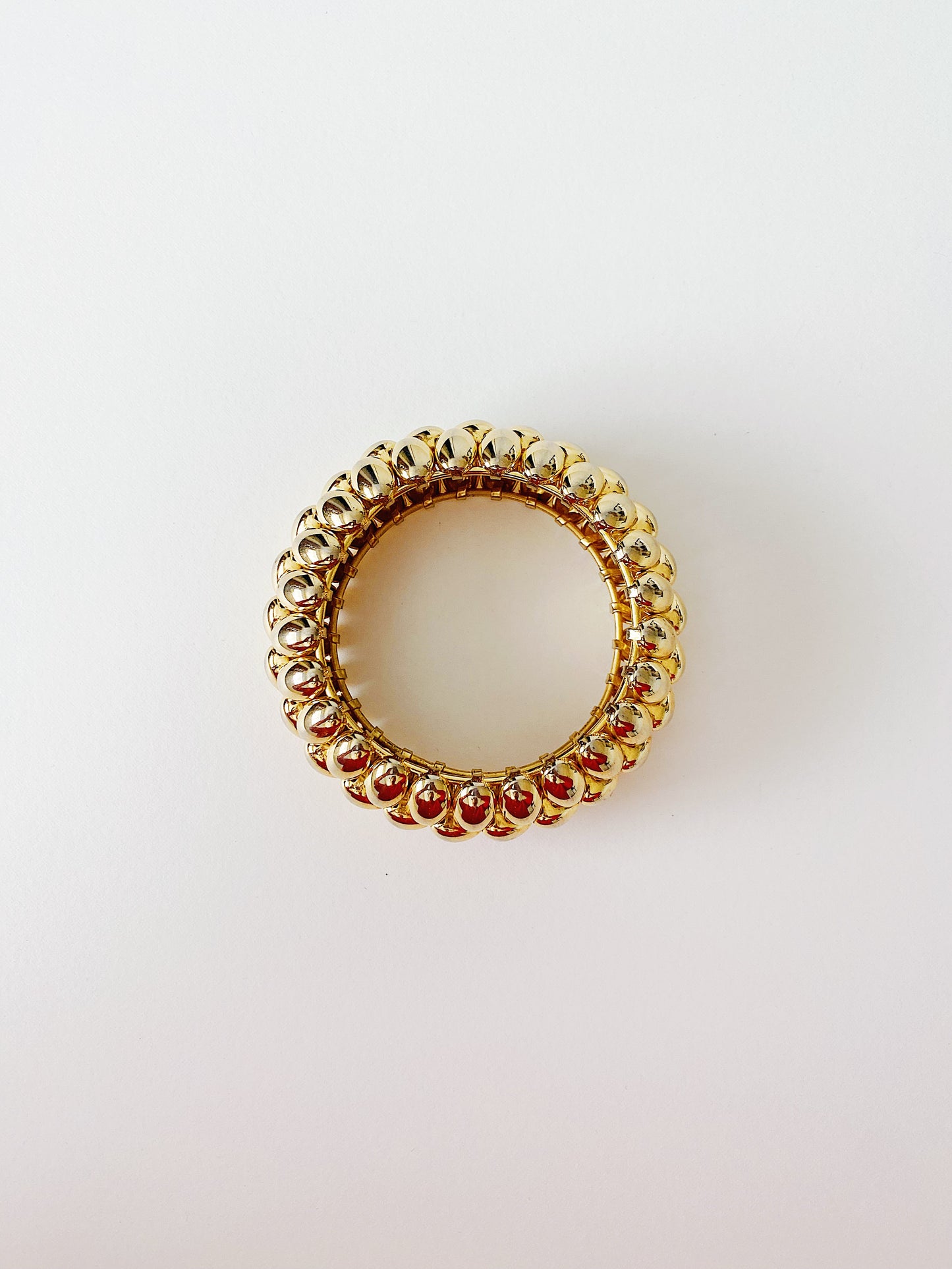 Vintage Puffy Heart Cuff Bracelet