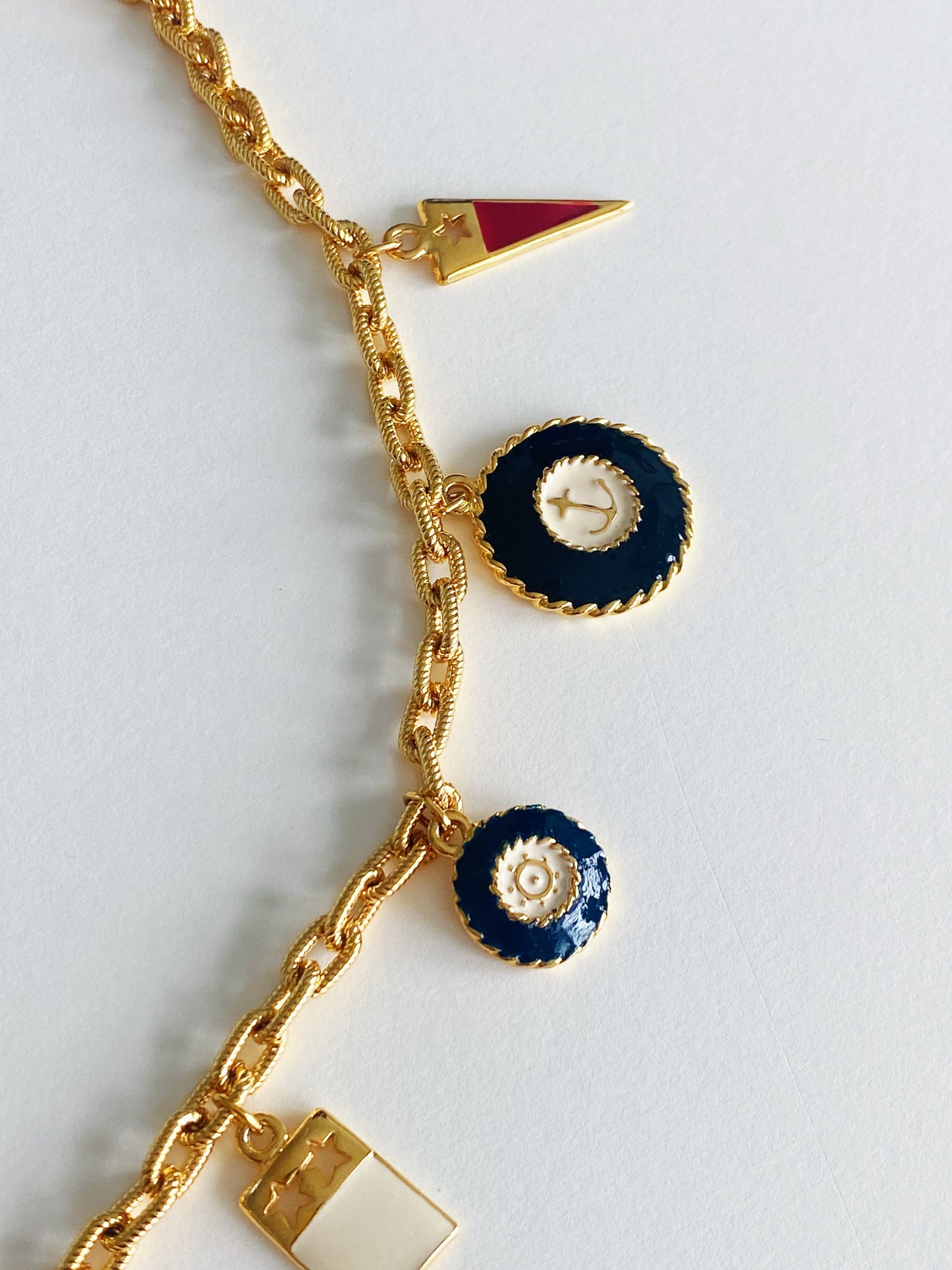 Vintage Nautical Charm Necklace