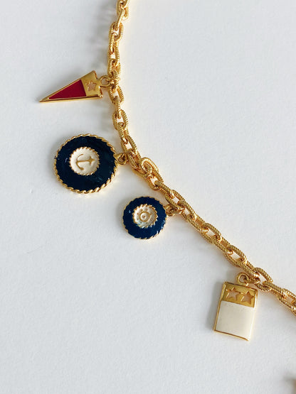 Vintage Nautical Charm Necklace