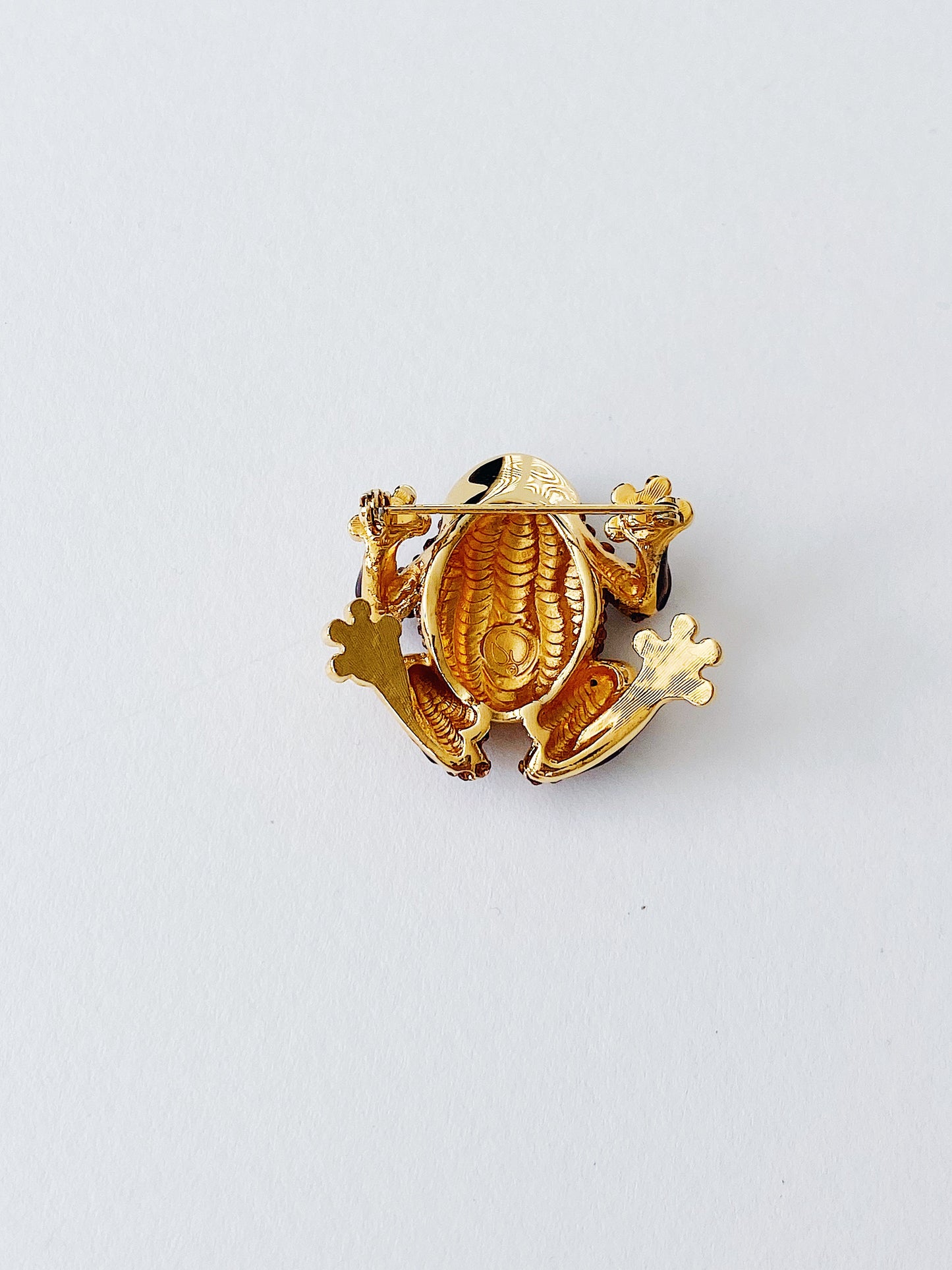 Vintage St. John Frog Brooch