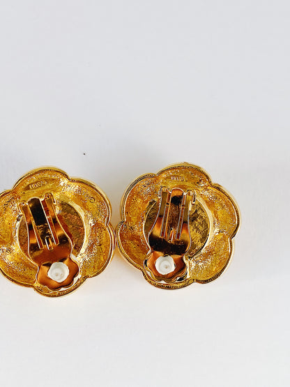 Vintage Avon Faux Pearl Clip-On Earrings
