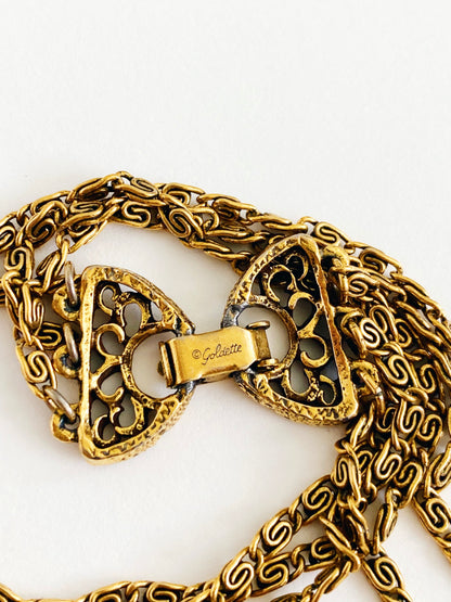 Vintage Goldette Locket Necklace