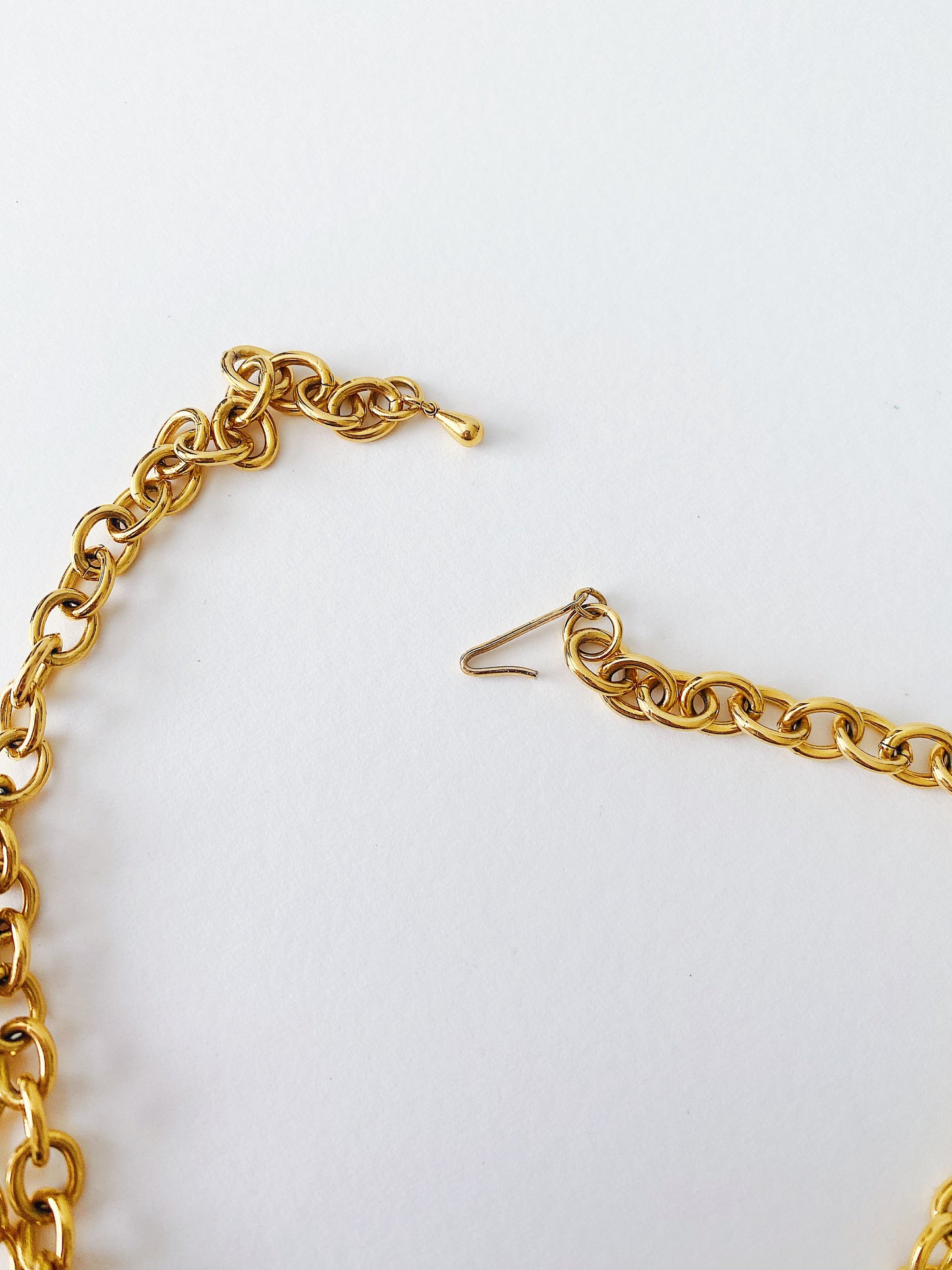 Vintage Avon Puffy Heart Necklace