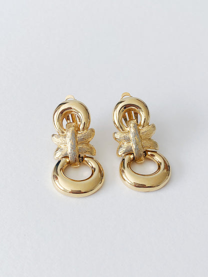 Vintage Givenchy Double Door Knocker Earrings