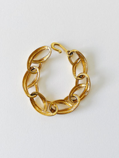 Vintage Givenchy Gold Plated Link Bracelet