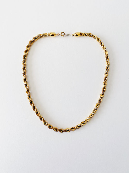 Vintage Napier Rope Chain Necklace