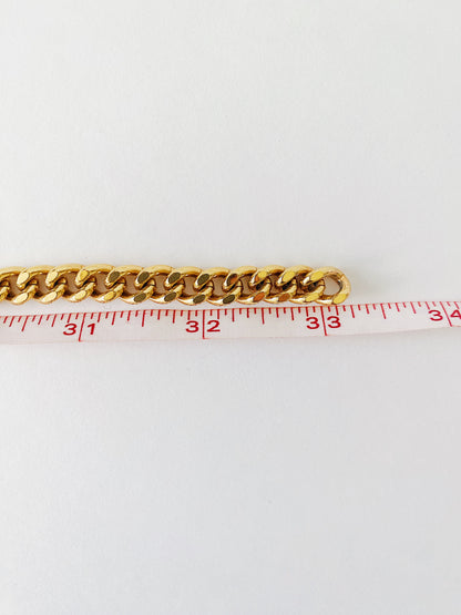 Vintage Kenneth Jay Lane Cuban Link Chain Necklace