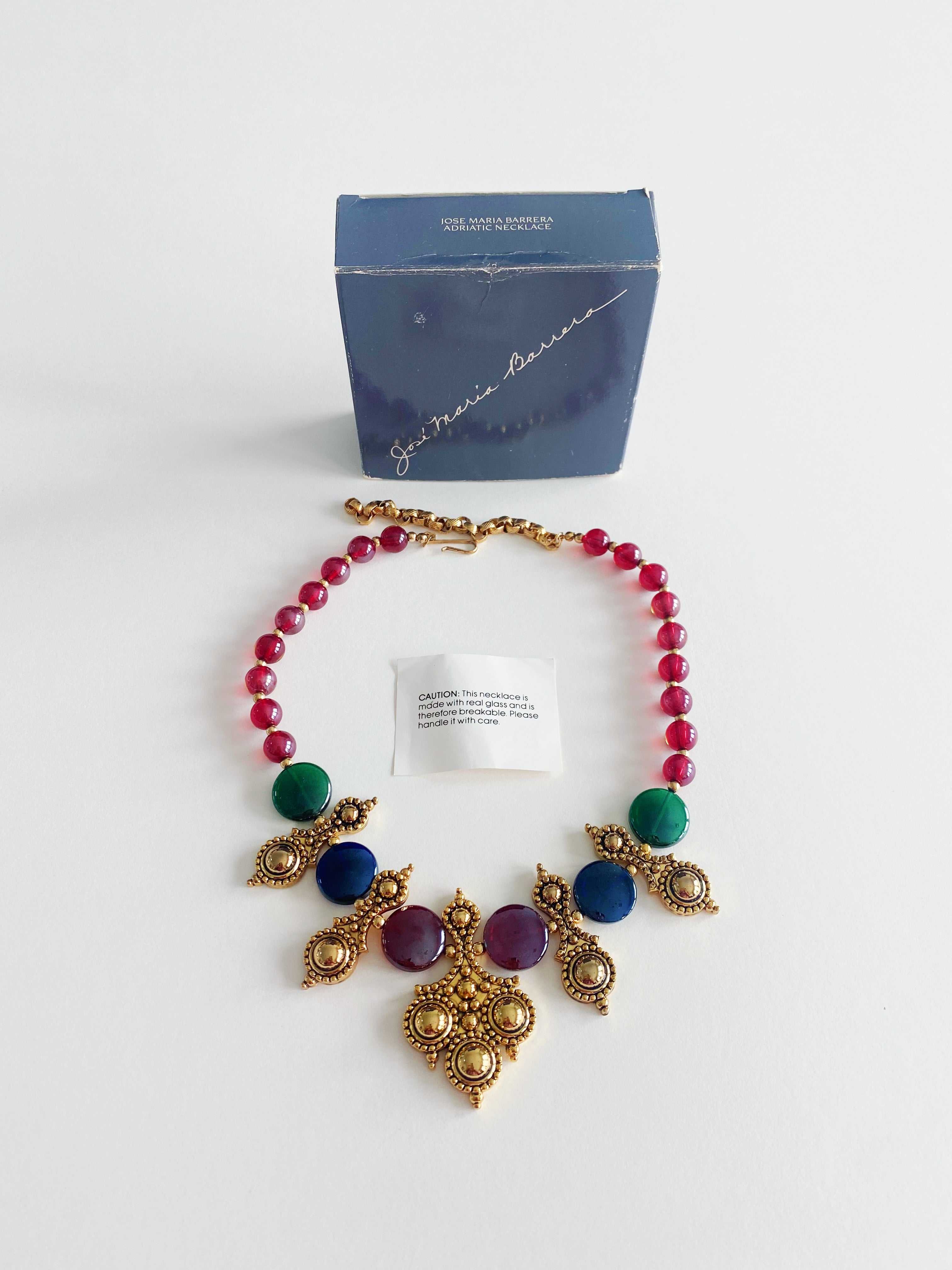 Vintage José & Maria Barrera for Avon Adriatic Bib Necklace – SWS