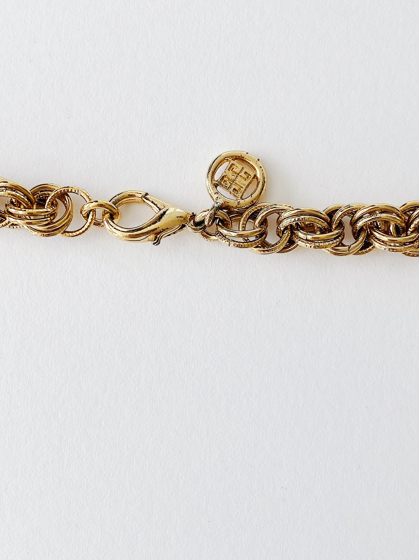 Vintage Givenchy Double Link Chunky Chain Necklace