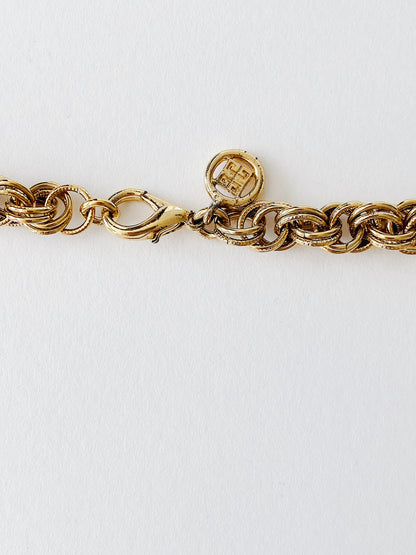 Vintage Givenchy Double Link Chunky Chain Necklace