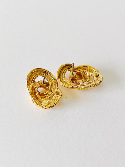 Vintage Napier Love Knot Earrings