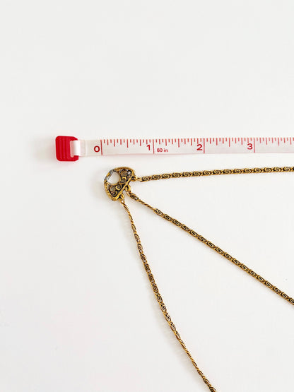 Vintage Goldette Locket Necklace