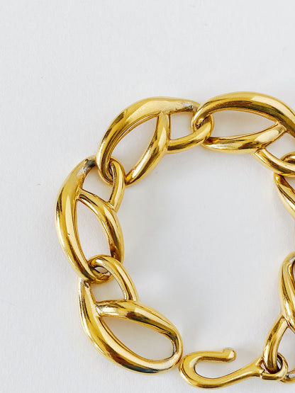 Vintage Givenchy Gold Plated Link Bracelet